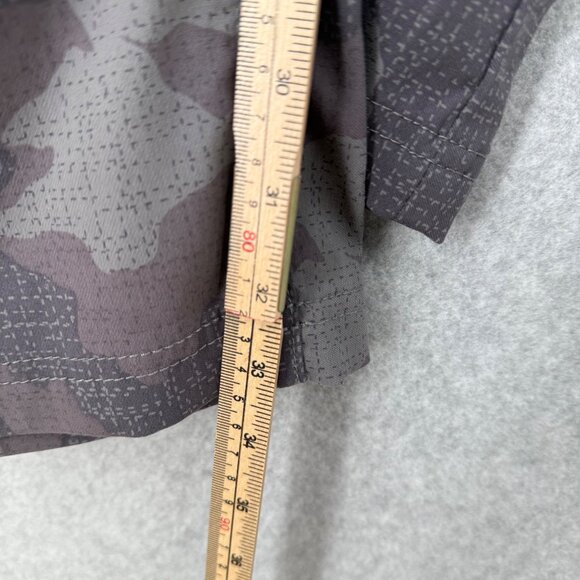 Prana Womens Halle Straight Leg Pant Size 8 Tall Gray Camo Hiking Convertible - Picture 12 of 13